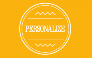 Personalize Button